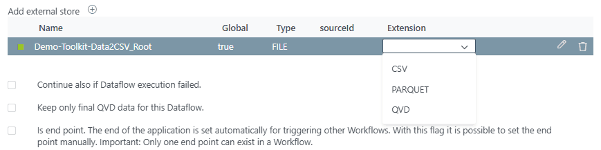 Exportable Data Formats