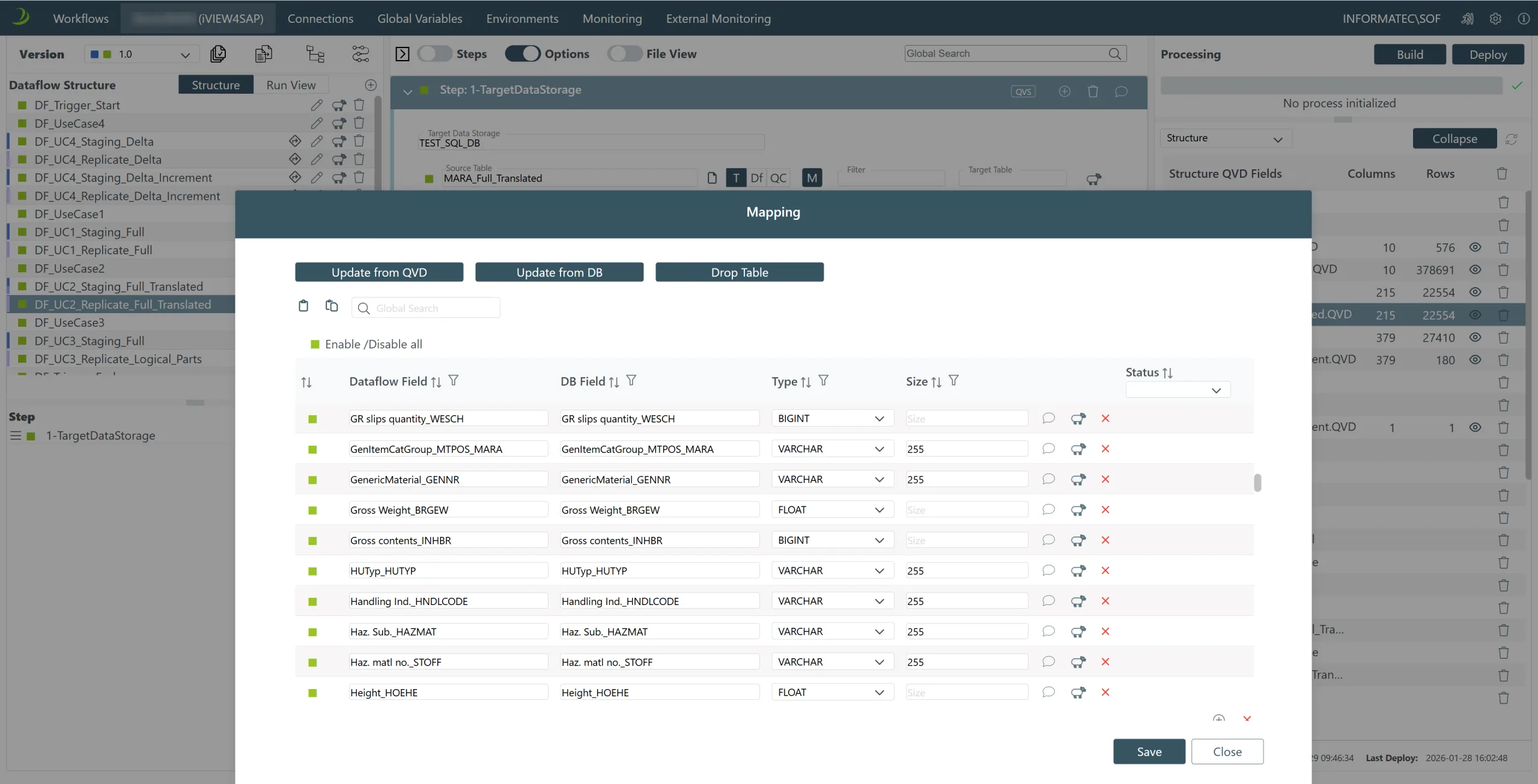 Native Data Replication iVIEW for SAP